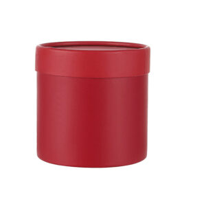 BOX-M1-012 Virágdoboz henger egyszínű [12,5cm x 12,5cm] piros