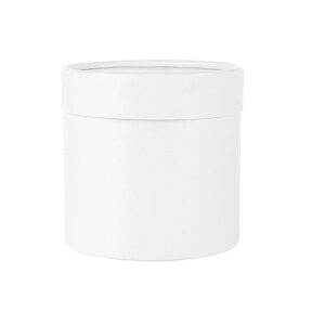 BOX-M1-111 Virágdoboz henger egyszínű [12,5cm x 12,5cm] fehér