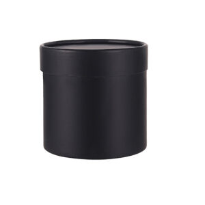 BOX-M1-171 Virágdoboz henger egyszínű [12,5cm x 12,5cm] fekete