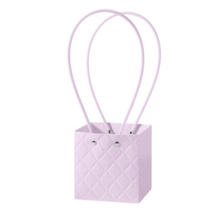 BOX-RS-031 Virágtáska füles - 10 darab/csomag [11,5cm x 10,5cm x 12cm] világoslila