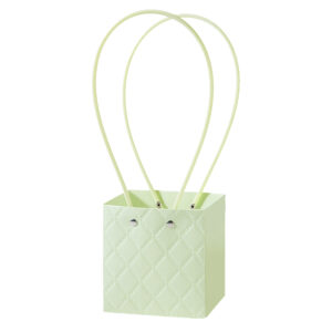 BOX-RS-081 Virágtáska füles - 10 darab/csomag [11,5cm x 10,5cm x 12cm] világoszöld