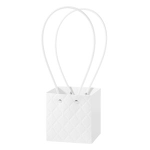 BOX-RS-111 Virágtáska füles - 10 darab/csomag [11,5cm x 10,5cm x 12cm] fehér