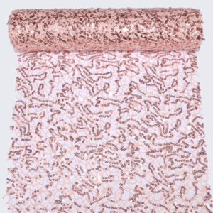 FL-30cm-flitter-halo-F125-1705 Dekor háló flitterrel [30 cm x  5m] rose gold