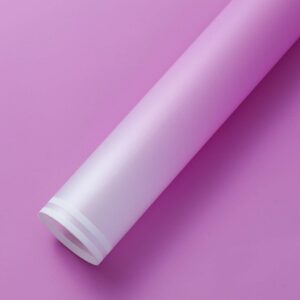 FOL-CH-81-032 Színátmenetes csíkos szegélyű íves fólia csomagoló - 20 ív/csomag 58cm x 58cm világoslila/pink/fehér