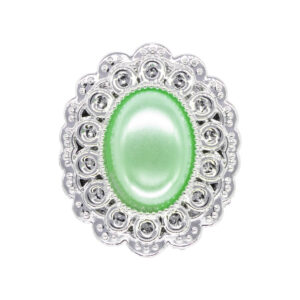KI-MOK-30-558/102 Bross [25mm x 30mm] ezüst/vintage zöld