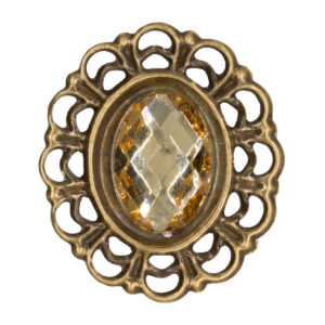 KI-OVAK-28-014 Bross [28mm x 24mm] 10db/csomag antik/arany