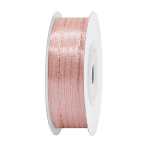 SS-SZ-03-612 Sima szatén szalag egyszínű [3 mm x  45,72 méter] púder bézs