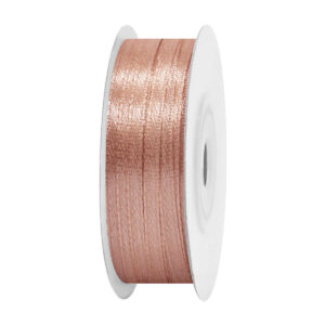 SS-SZ-03-613 Sima szatén szalag egyszínű [3 mm x  45,72 méter] sötét púder bézs
