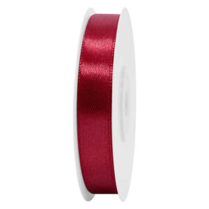 SS-SZ-13-005 Sima szatén szalag egyszínű [13 mm x  22,86 méter] bordó