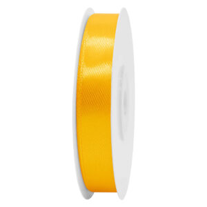 SS-SZ-13-013 Sima szatén szalag egyszínű [13 mm x  22,86 méter] napsárga