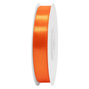 SS-SZ-13-021 Sima szatén szalag egyszínű [13 mm x  22,86 méter] narancssárga