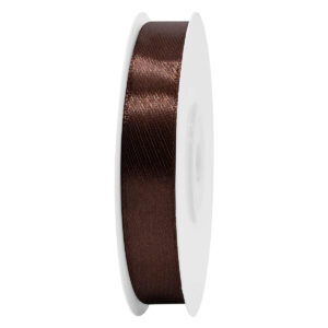 SS-SZ-13-044 Sima szatén szalag egyszínű [13 mm x  22,86 méter] barna