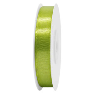 SS-SZ-13-048 Sima szatén szalag egyszínű [13 mm x  22,86 méter] világos mohazöld