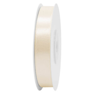 SS-SZ-13-074 Sima szatén szalag egyszínű [13 mm x  22,86 méter] ekrü