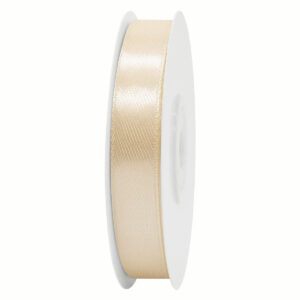 SS-SZ-13-076 Sima szatén szalag egyszínű [13 mm x  22,86 méter] krém