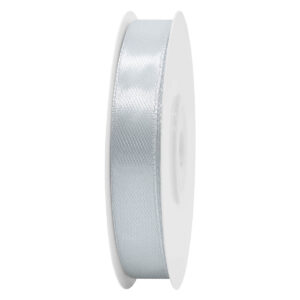SS-SZ-13-102 Sima szatén szalag egyszínű [13 mm x  22,86 méter] ezüst