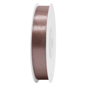 SS-SZ-13-470 Sima szatén szalag egyszínű [13 mm x  22,86 méter] sötét bézs