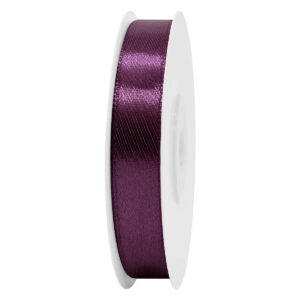SS-SZ-13-518 Sima szatén szalag egyszínű [13 mm x  22,86 méter] padlizsánlila