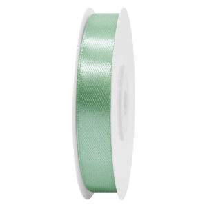SS-SZ-13-558 Sima szatén szalag egyszínű [13 mm x  22,86 méter] vintage zöld / zsálya zöld