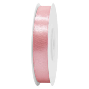 SS-SZ-13-693 Sima szatén szalag egyszínű [13 mm x  22,86 méter] púder rózsaszín