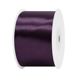 SS-SZ-50-518 Sima szatén szalag egyszínű [50 mm x  22,86 méter] padlizsánlila