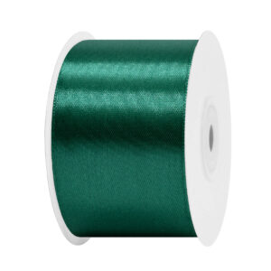 SS-SZ-50-625 Sima szatén szalag egyszínű [50 mm x  22,86 méter] sötétzöld/smaragdzöld