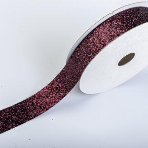 TE-ZBJ24-0050-C036 Glitter dekorációs szalag [16mm x 10m] burgundi