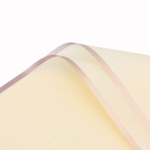 FOL-VE-30-16 Aranycsíkos íves fólia csomagoló - 20 ív/csomag 58cm x 58cm krém/rose gold