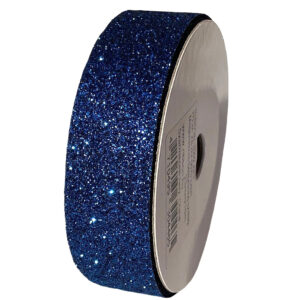 TE-ZBJ24-0070-C031 Glitter dekorációs szalag [22mm x 10m] navy kék