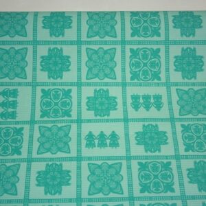 PAP-BO-MINTA-131161-37,37 Bordázott vízálló díszcsomagoló papír mintás [50cm x 10m] menta