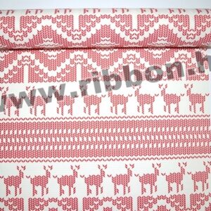 PAP-BO-MINTA-131185-01,18 Bordázott vízálló díszcsomagoló papír mintás [50cm x 10m] fehér/piros