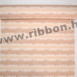 PAP-BO-MINTA-131234-01,05,40 Bordázott vízálló díszcsomagoló papír mintás [50cm x 10m] bézs