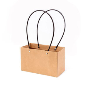 BOX-C9-N Virágtáska téglalap alakú -10 darab/csomag [22 x 11x 14 cm] natúr