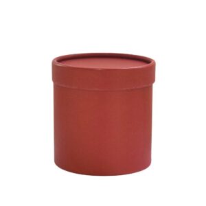 BOX-M1-011 Virágdoboz henger egyszínű [12,5cm x 12,5cm] bordó