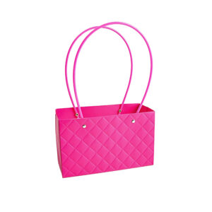 BOX-RC-C021 Virágtáska füles - 10 darab/csomag [22cm x 13,5cm x 10cm] ciklámen