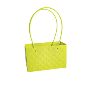 BOX-RC-C082 Virágtáska füles - 10 darab/csomag [22cm x 13,5cm x 10cm] élénk almazöld