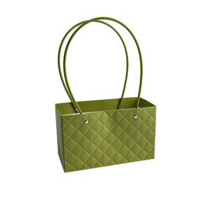 BOX-RC-C091 Virágtáska füles - 10 darab/csomag [22cm x 13,5cm x 10cm] mohazöld