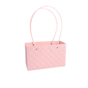 BOX-RC-C164 Virágtáska füles - 10 darab/csomag [22cm x 13,5cm x 10cm] rózsaszín