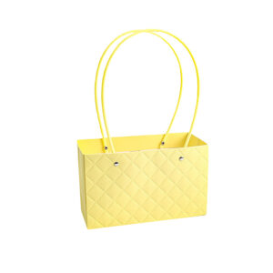BOX-RC-C242 Virágtáska füles - 10 darab/csomag [22cm x 13,5cm x 10cm] citrom