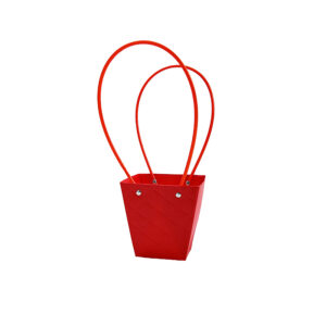 BOX-RL-L012 Virágtáska füles - 10 darab/csomag [12,5cm x 12cm x 8cm] piros