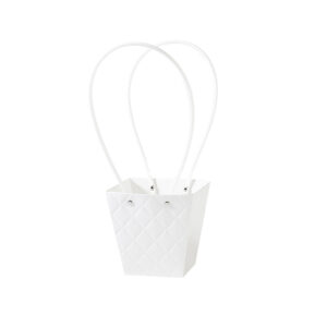 BOX-RL-L111 Virágtáska füles - 10 darab/csomag [12,5cm x 12cm x 8cm] fehér