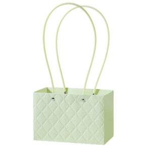 BOX-RR-081 Virágtáska füles - 10 darab/csomag [18cm x 10cm x 12cm] világoszöld