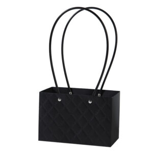 BOX-RR-171 Virágtáska füles - 10 darab/csomag [18cm x 10cm x 12cm] fekete
