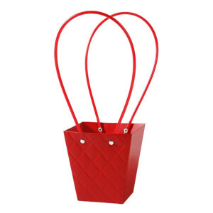 BOX-RT-012 Virágtáska füles - 10 darab/csomag [12cm x 8cm x 12,5cm] piros