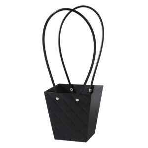 BOX-RT-171 Virágtáska füles - 10 darab/csomag [12cm x 8cm x 12,5cm] fekete