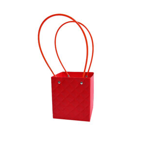 BOX-RZ-Z012 Virágtáska füles - 10 darab/csomag [15cm x 13cm x 12,5cm] piros