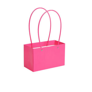 BOX-SR-R021 Virágtáska füles - 10 darab/csomag [22cm x 11cm x 14cm] ciklámen