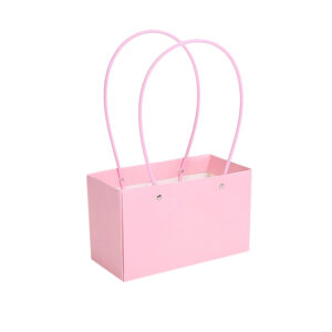 BOX-SR-R164 Virágtáska füles - 10 darab/csomag [22cm x 11cm x 14cm] rózsaszín