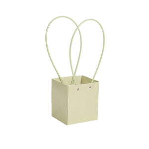 BOX-SS-S089 Virágtáska füles - 10 darab/csomag [11,5cm x 10,5cm x 13cm] világoszöld
