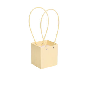 BOX-SS-S243 Virágtáska füles - 10 darab/csomag [11,5cm x 10,5cm x 13cm] krém